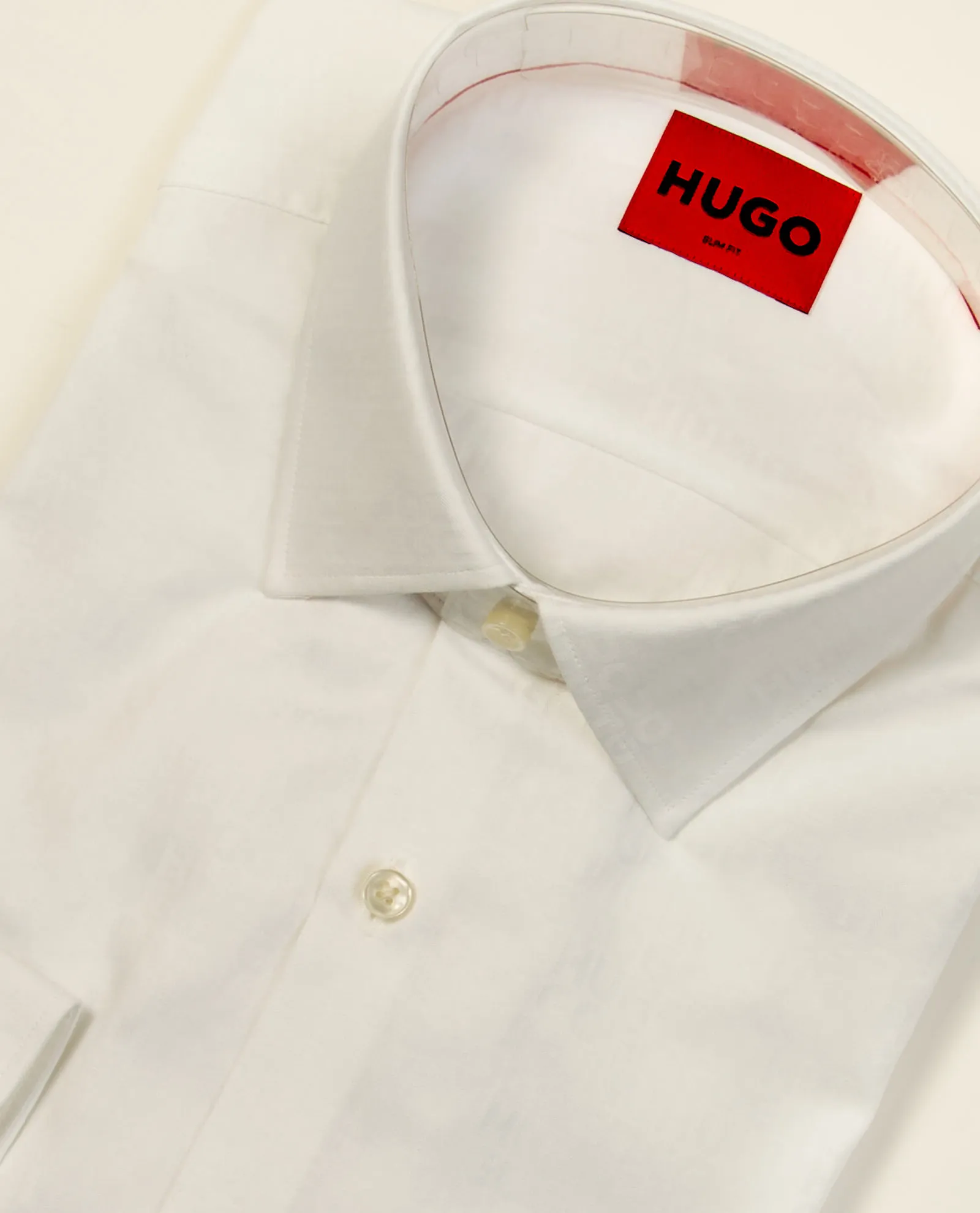 Camicia da uomo Hugo slim fit con logo scomposto