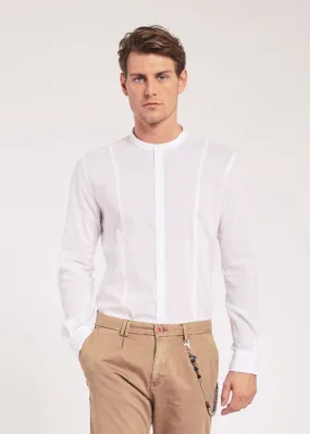 Camicia in cotone con pinces
