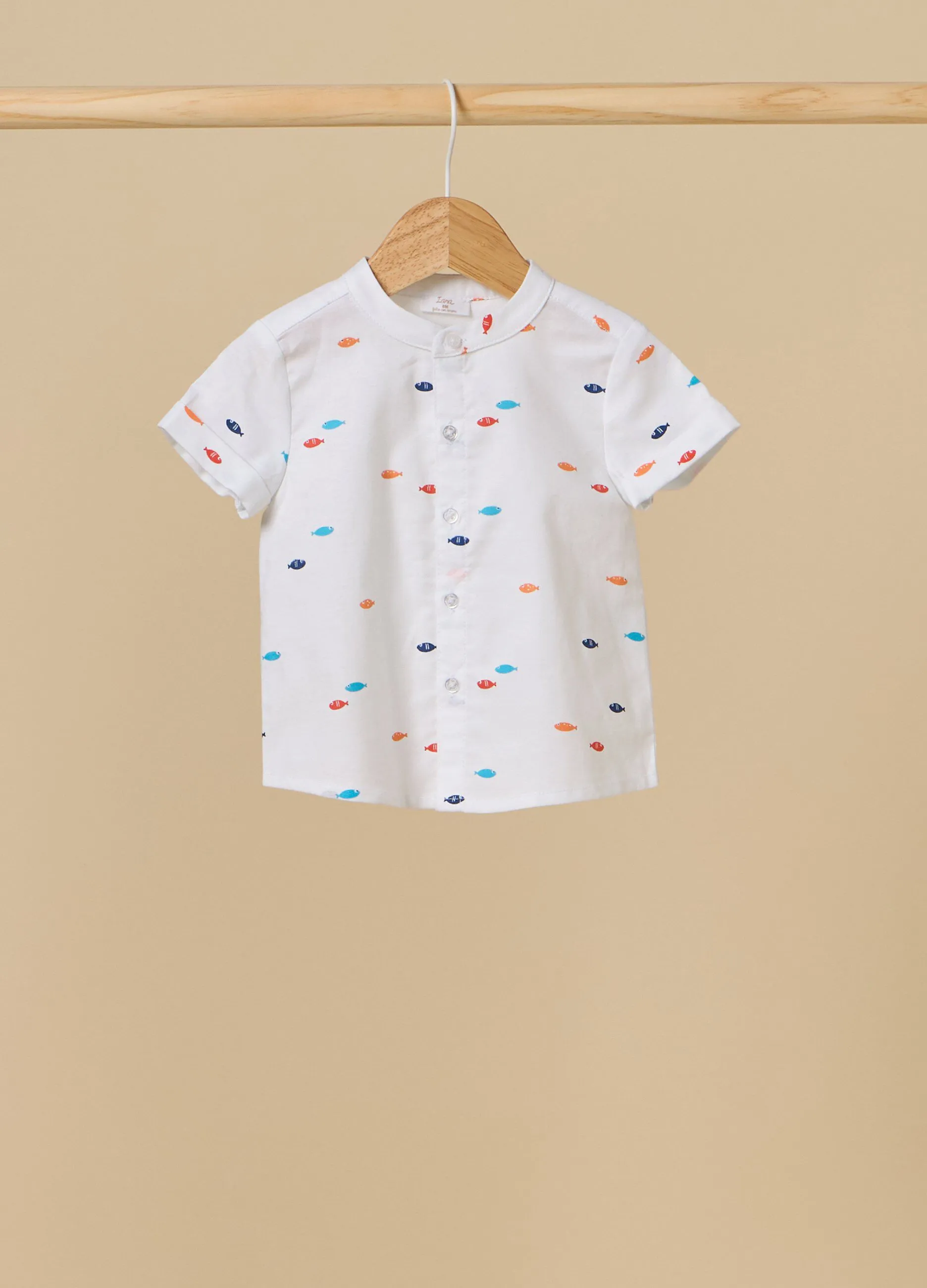 Camicia in cotone piquet