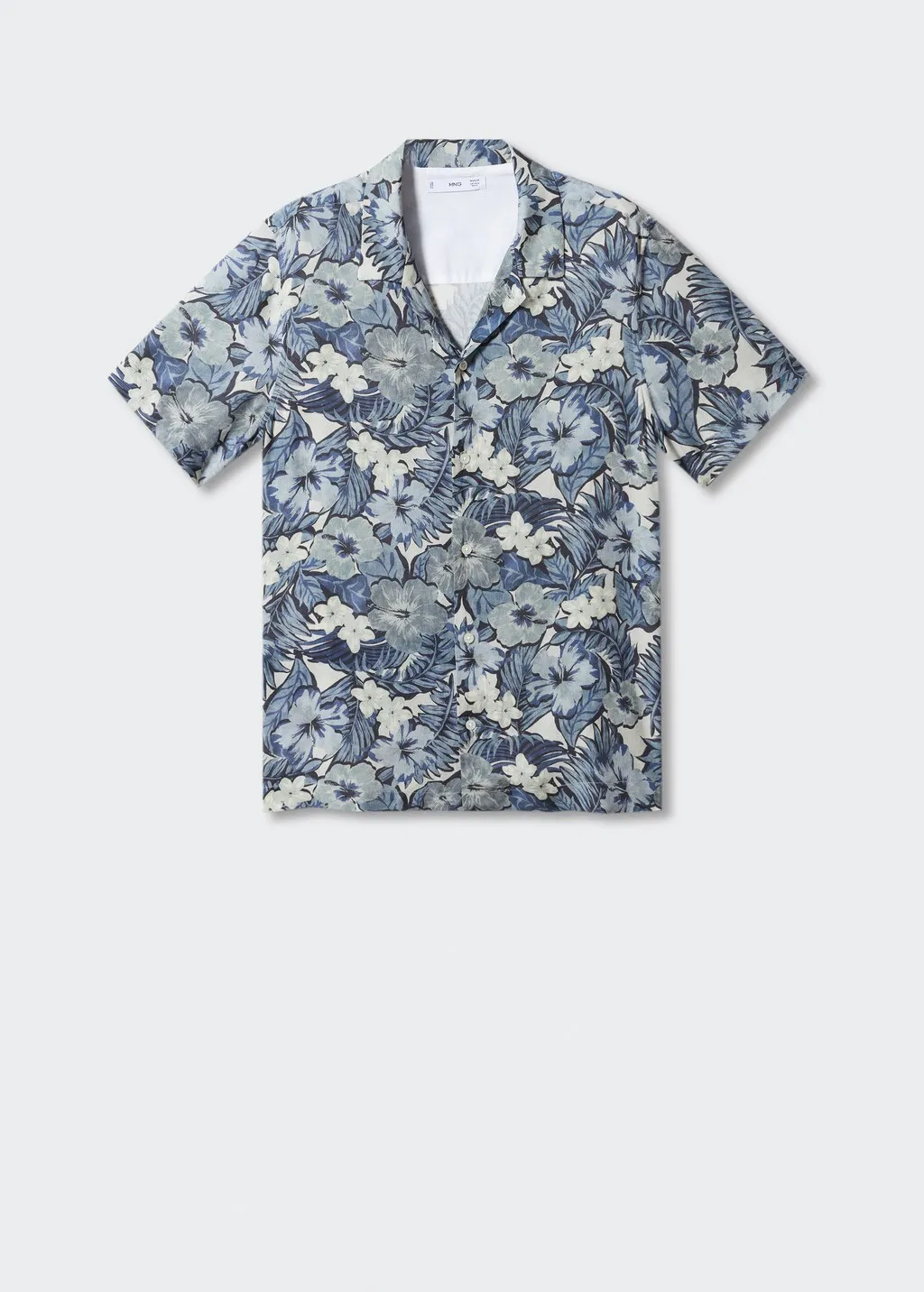 Camicia regular fit stampa hawaiana