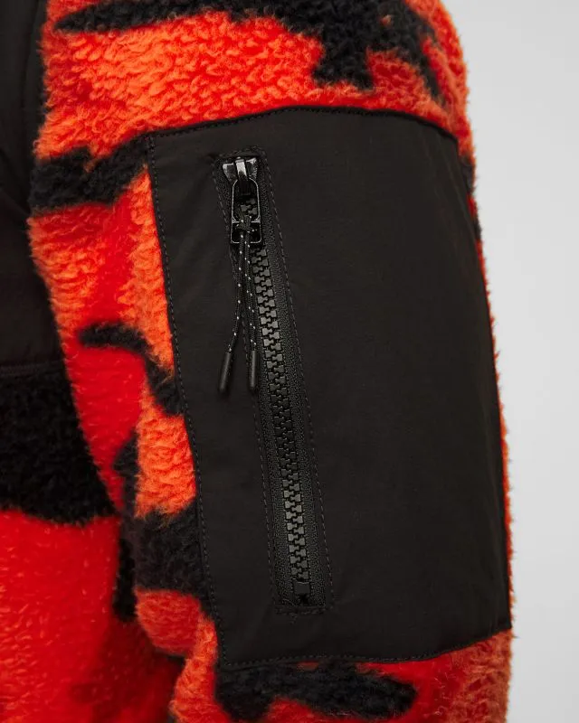 Felpa in pile arancione-nera da uomo Helly Hansen Patrol Pile
