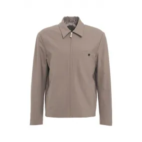 Giacca con zip tortora