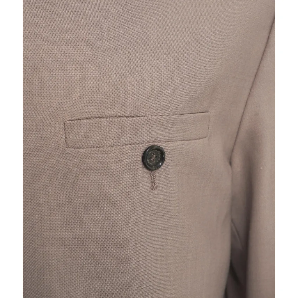 Giacca con zip tortora