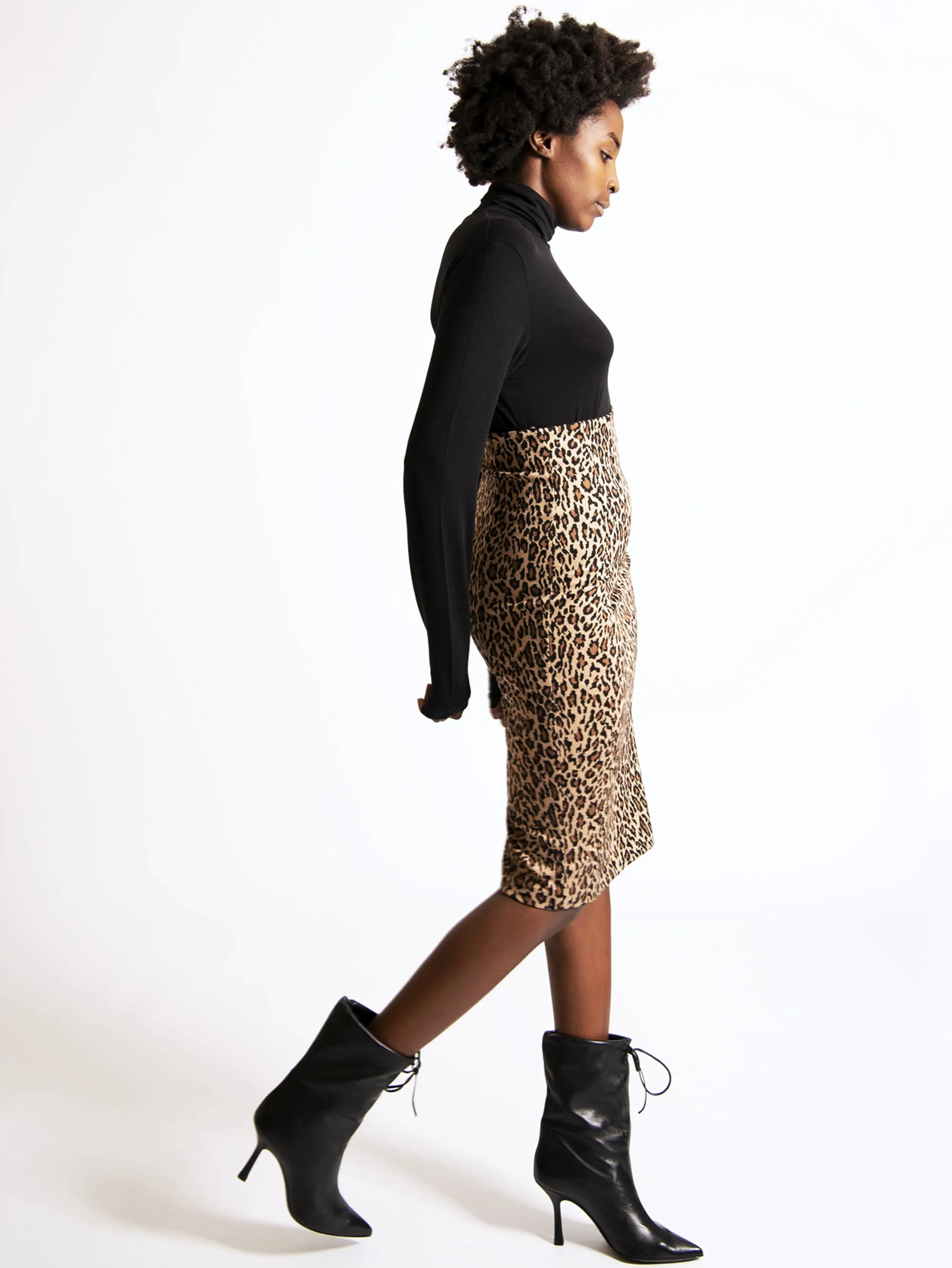 Gonna Longuette Animalier Multicolor