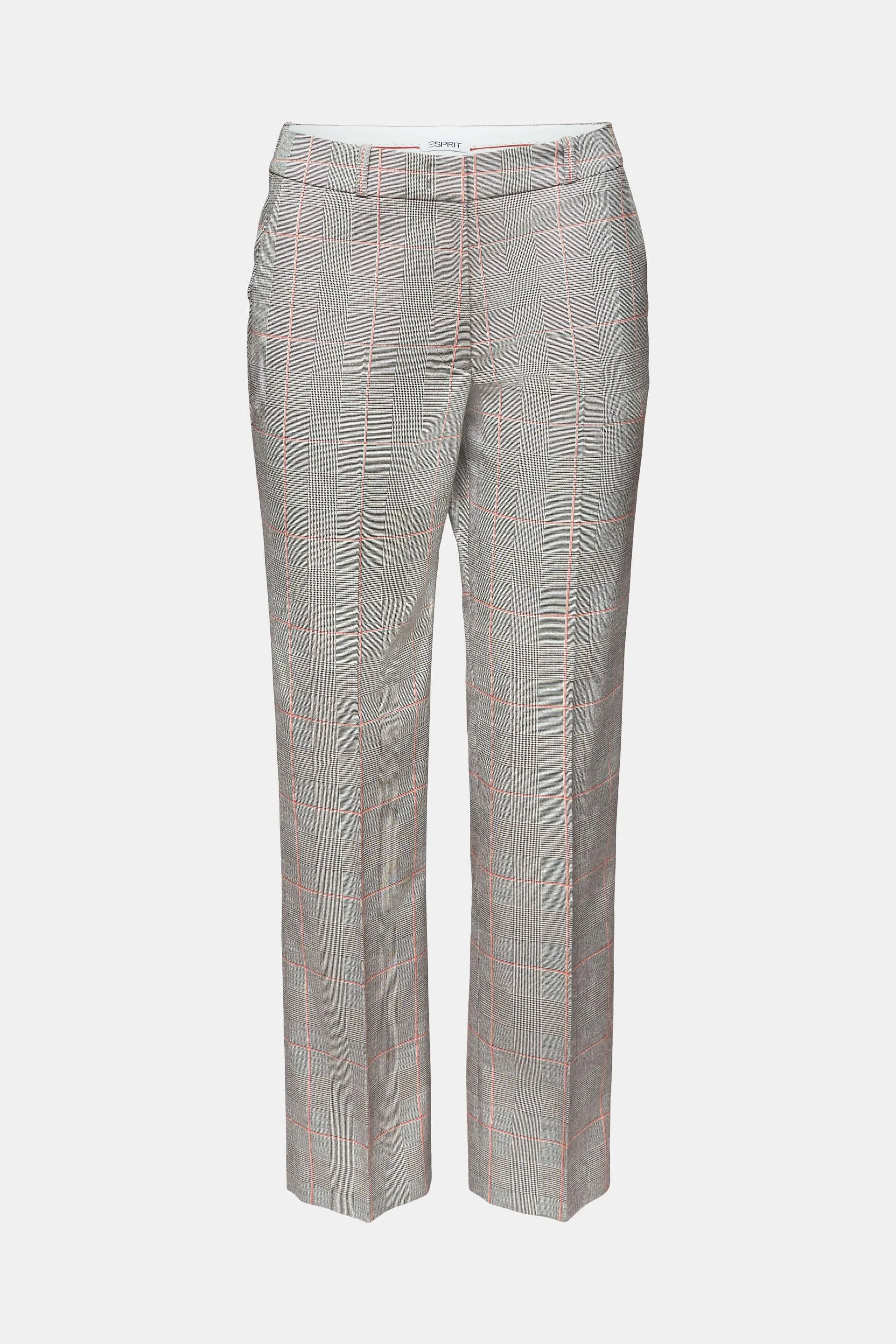 Pantaloni a quadri con gamba dritta