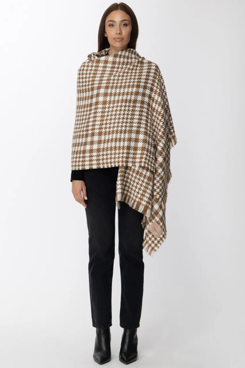 Stola fantasia check LUREX B SUGAR/NEVE