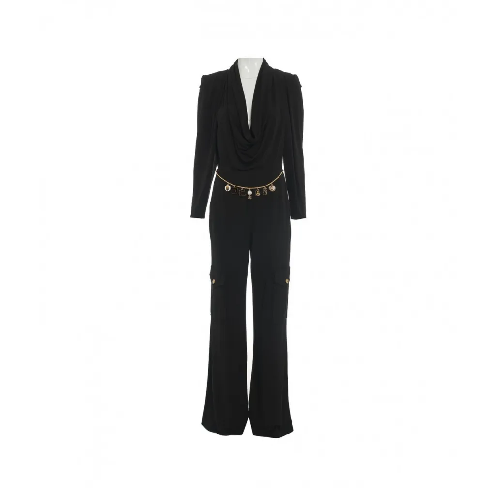 Tuta in jersey crpe nero